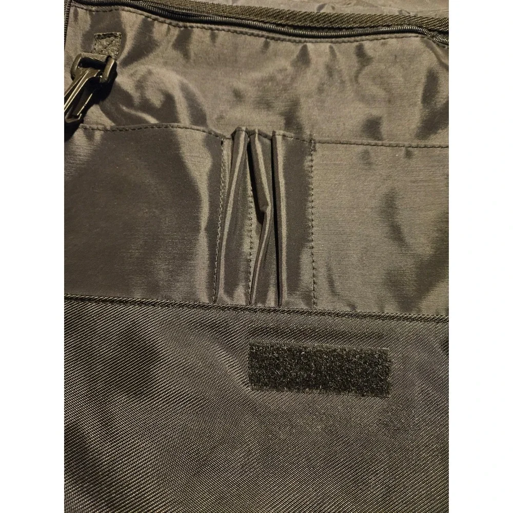 EastSport Black Nylon Messenger Bag Crossbody Laptop Travel School Reflective